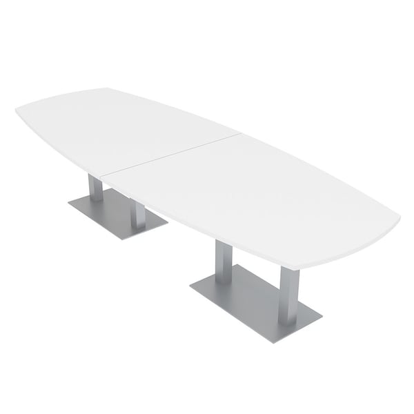 45 in W, 145 in L, 29 in H, Engineered Wood Top, White